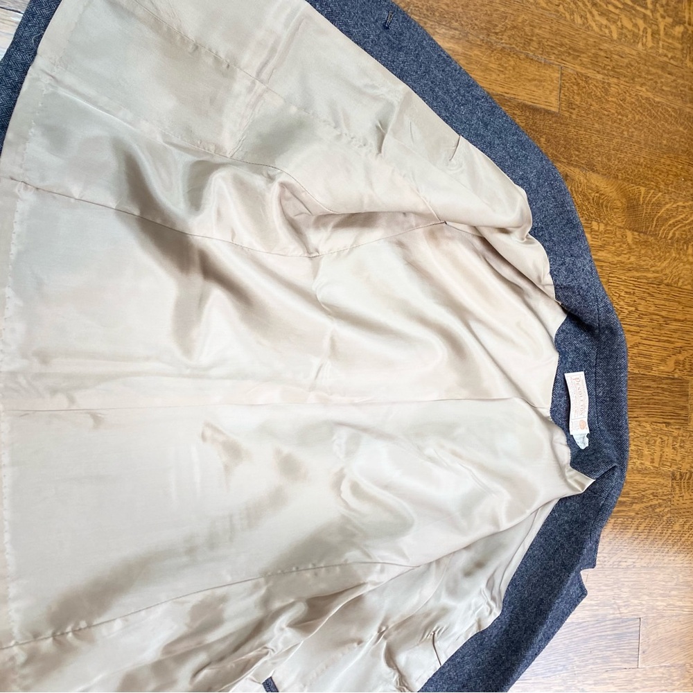 Pendleton Heather Blue Herringbone Wool Blaze - image 7